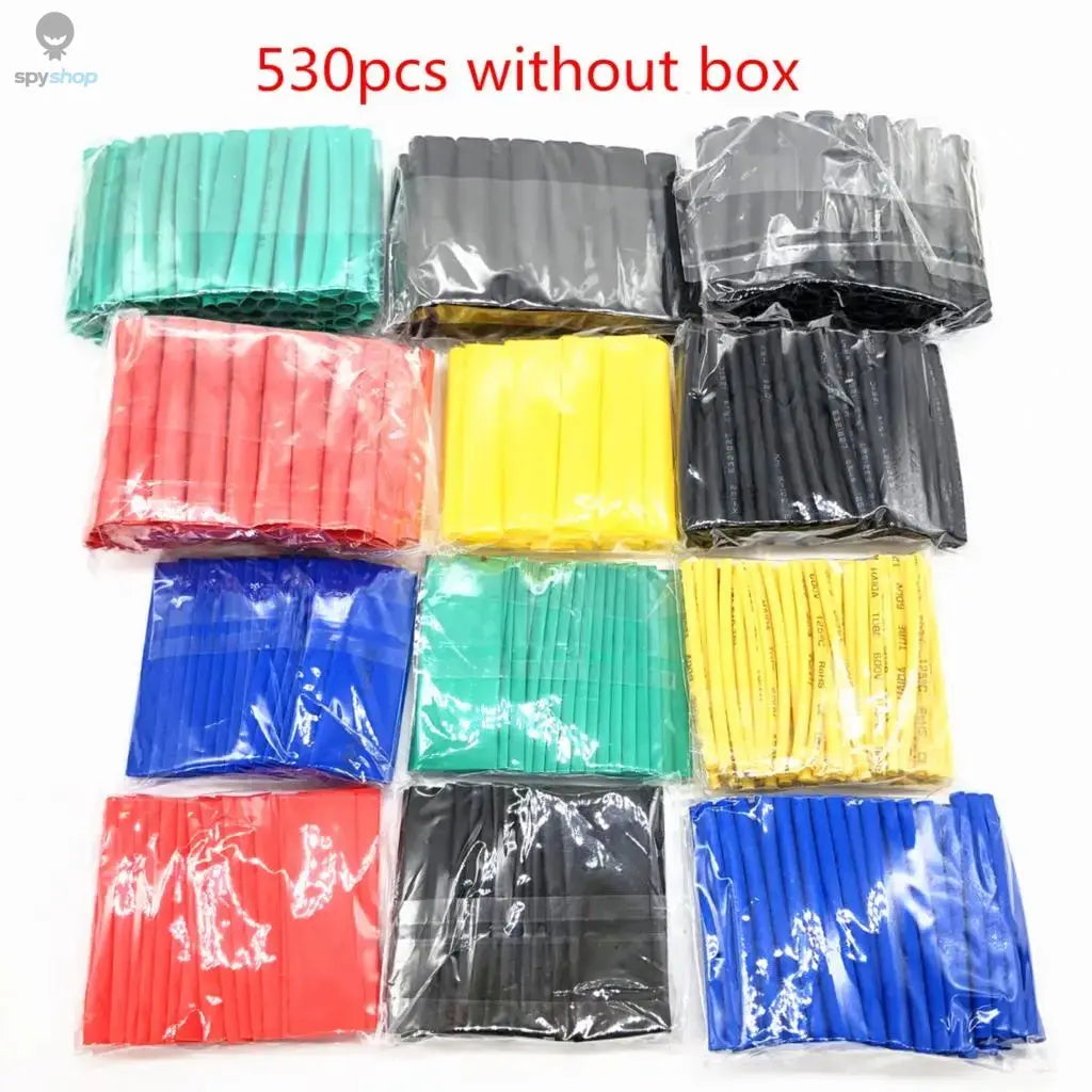 127-750pcs Heat-shrink Tubing Thermoresistant Tube Heat Shrink Wrapping Kit Electrical Connection Wire Cable Insulation Sleeving Spy-shop.com