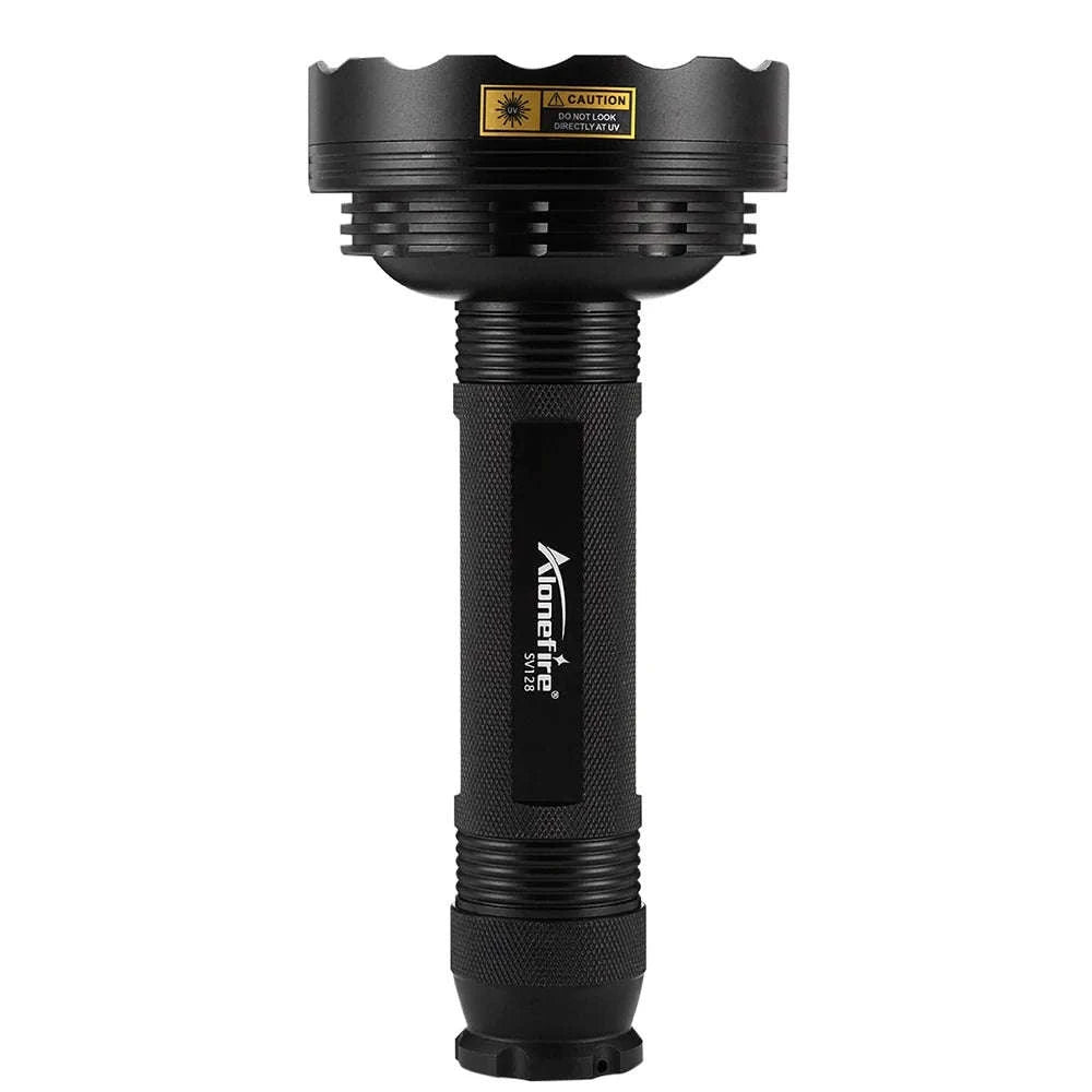 128 LED UV Flashlight High-Power Ultraviolet Torch-128UV 395nm / black