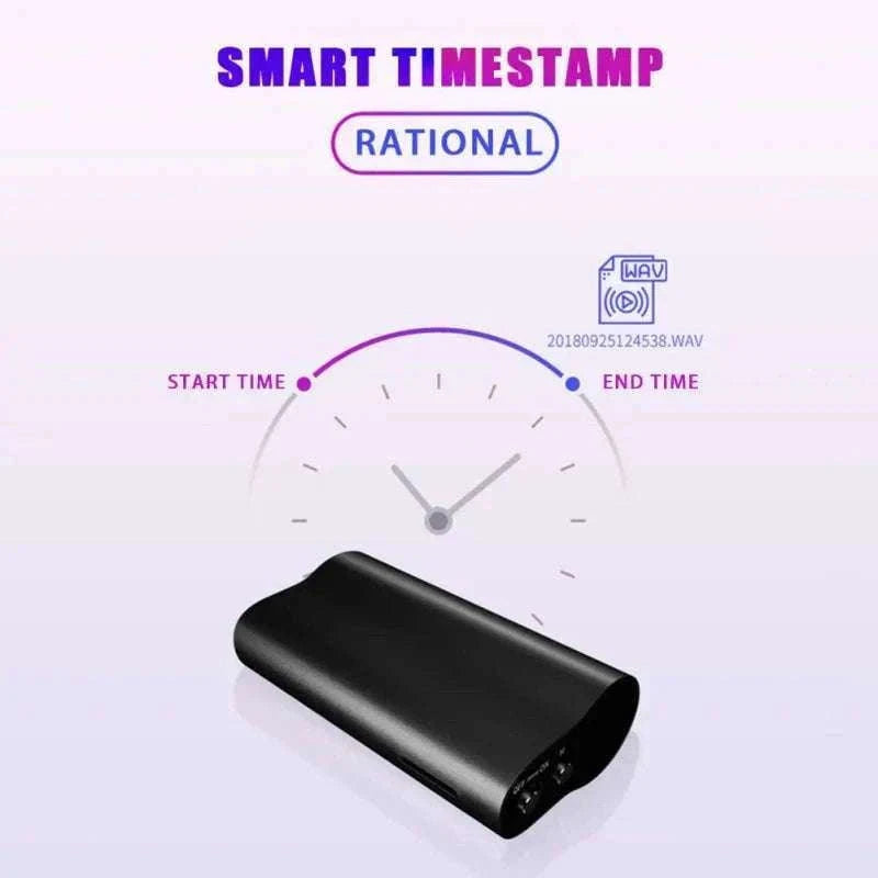 128GB 500-Hour Digital Voice Recorder with Magnetic Mount-Voice recorder / China Mainland / 128 GB