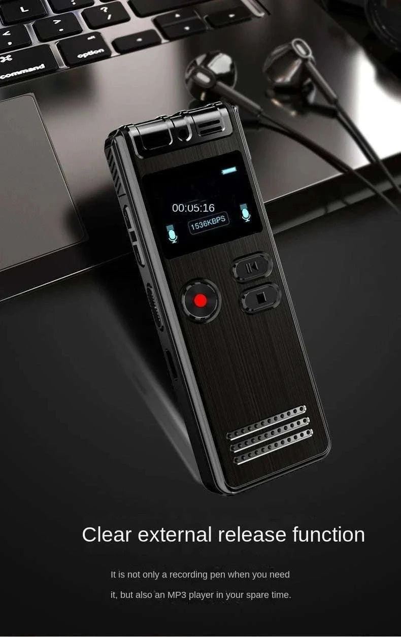 128GB Voice Activated Mini Recorder with Noise Reduction & USB-R30 / 64 GB