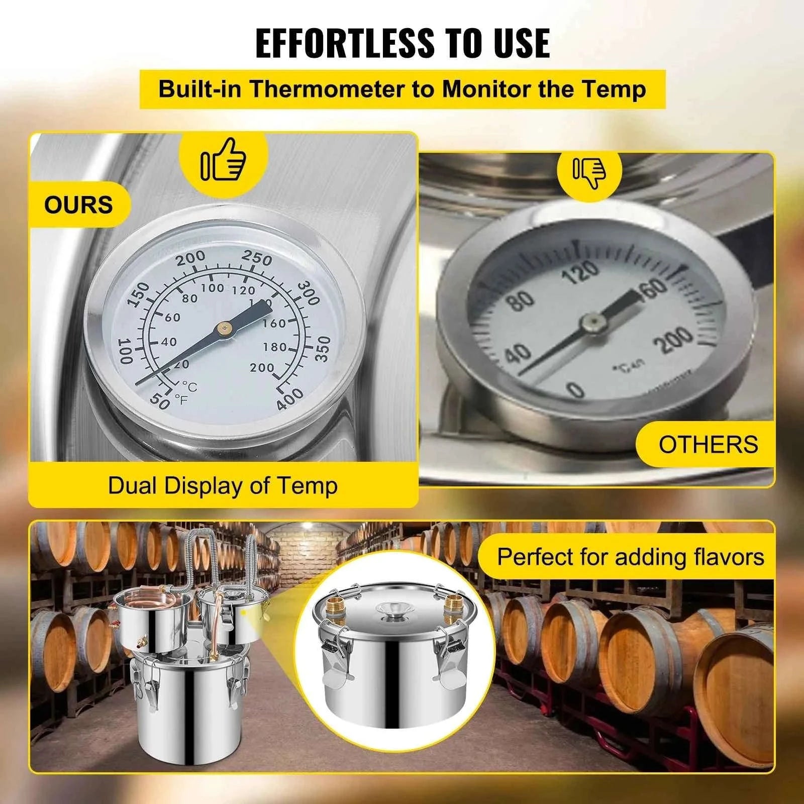 12L/30L Stainless Steel Alcohol Distiller Still Kit-12L / Germany