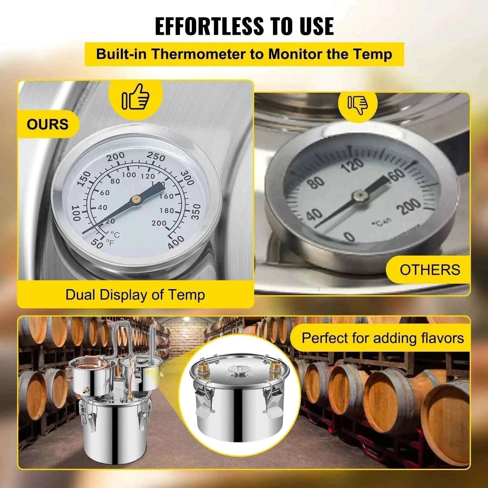 12L/30L Stainless Steel Alcohol Distiller Still Kit-12L / Germany