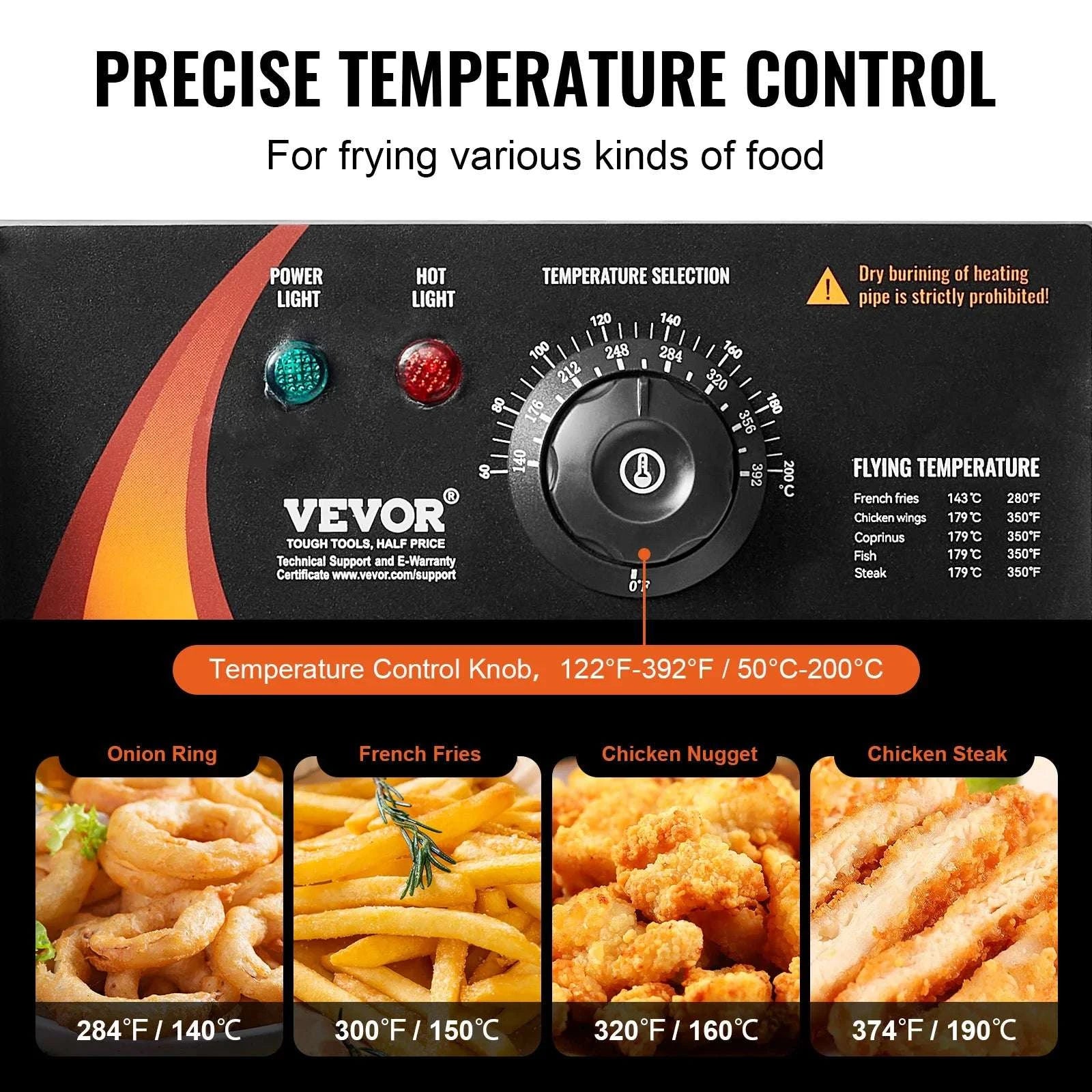 12L Dual Tank Electric Deep Fryer with Temperature Control-no Timing no Filter / Dual Tanks / US|france
