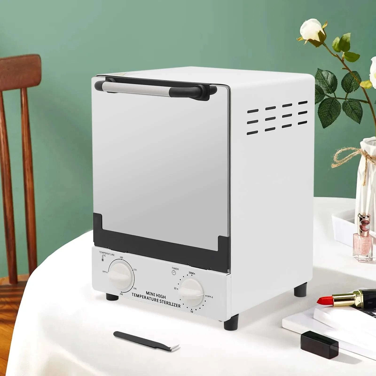 12L Infrared Heat Sterilizer 1000W Nail & Salon Tool Cleaner-WHITE / United States
