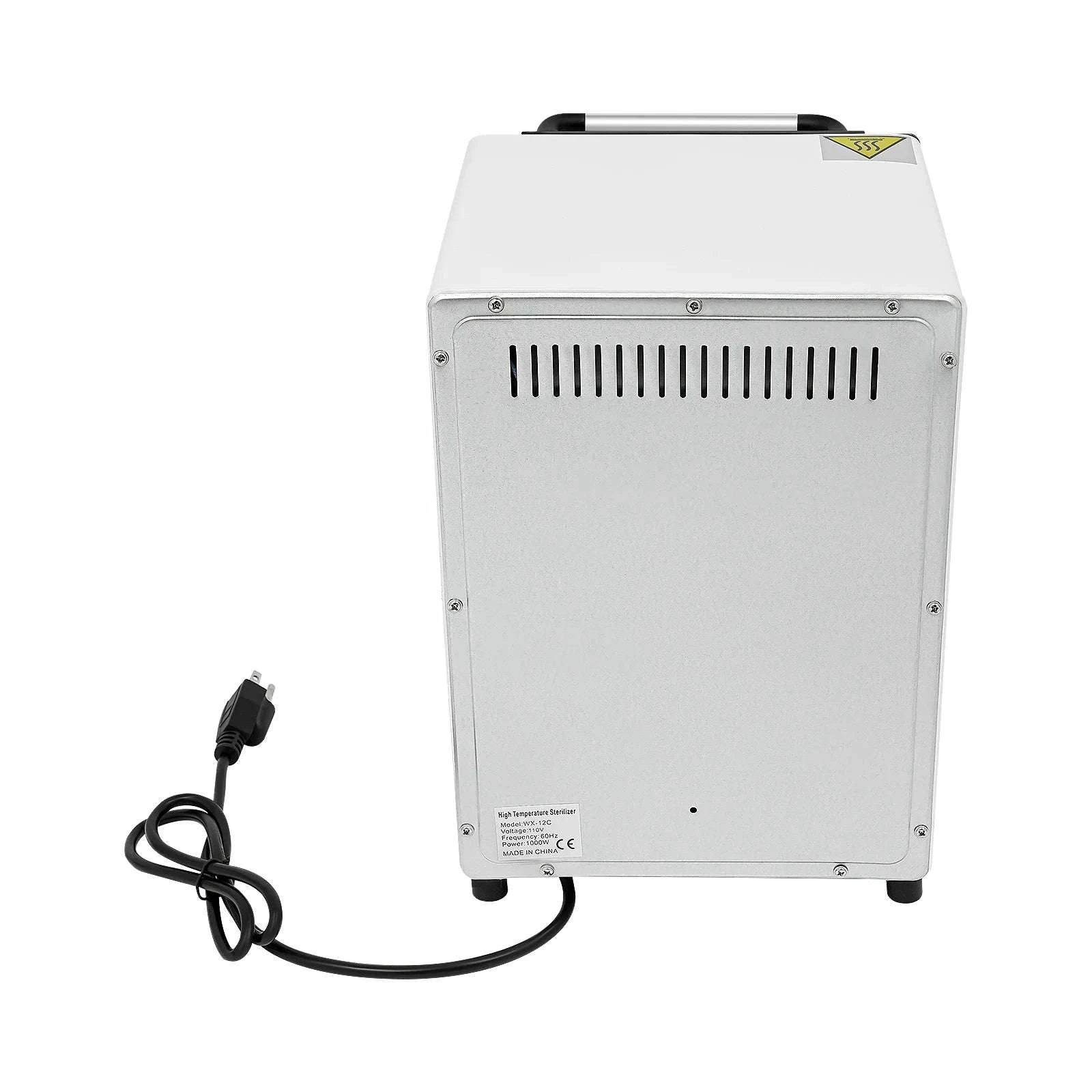 12L Infrared Heat Sterilizer 1000W Nail & Salon Tool Cleaner-WHITE / United States