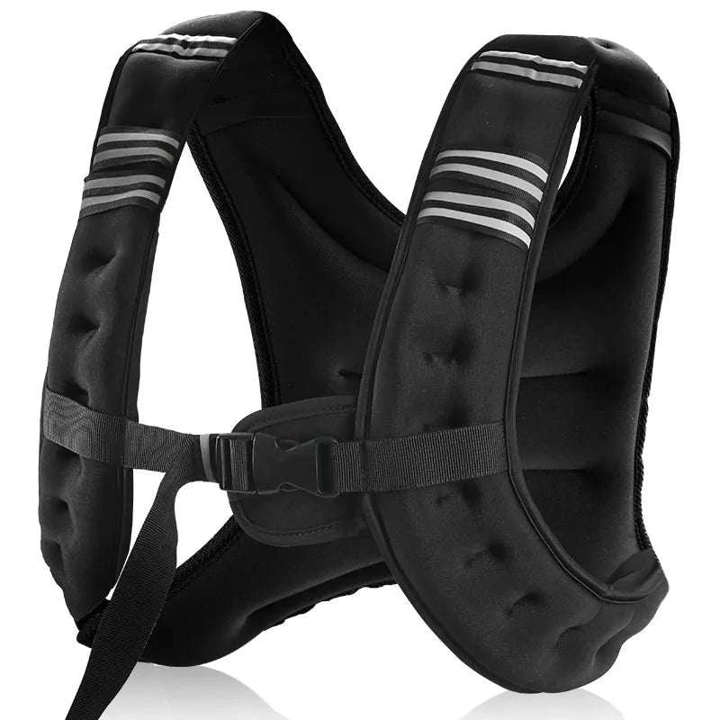 12lb Weighted Vest with Reflective Strips for Running & Strength Training-United States