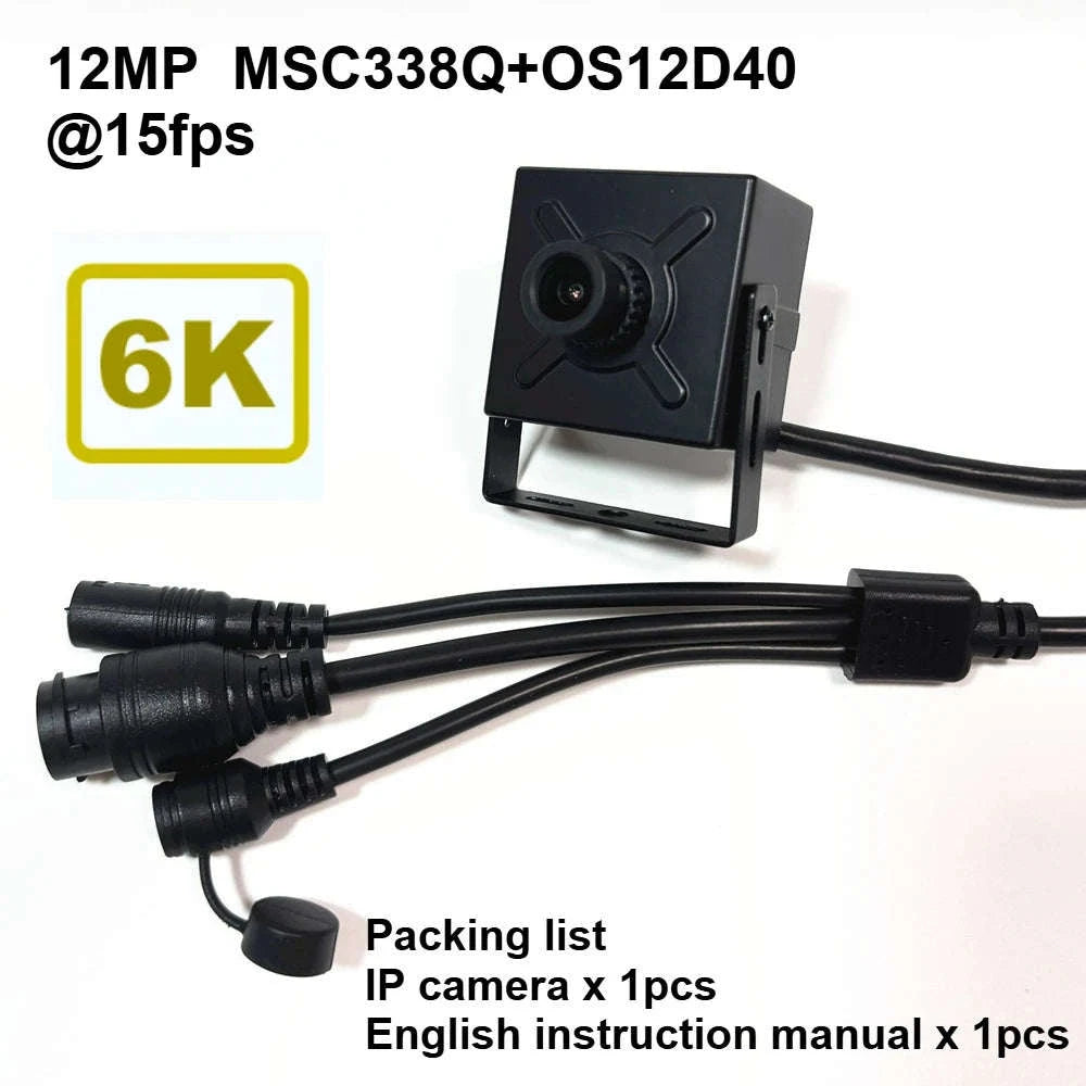 12MP POE IP Camera with Starlight Sensor and RTMP/RTSP Streaming-8mp POE 48V / 8mm