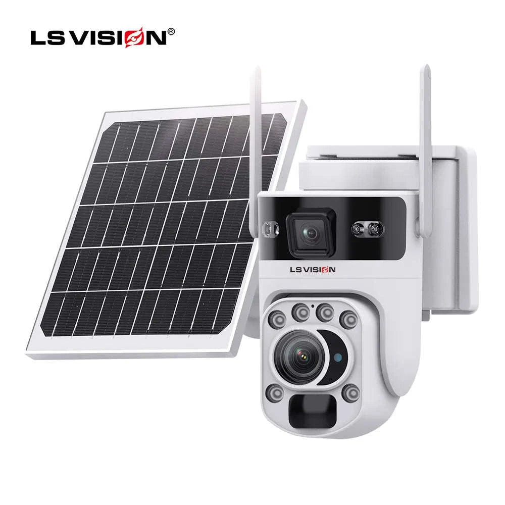 12MP Solar Security Camera with 60X Optical Zoom and Dual Lens-4G Version 60X Zoom / Poland