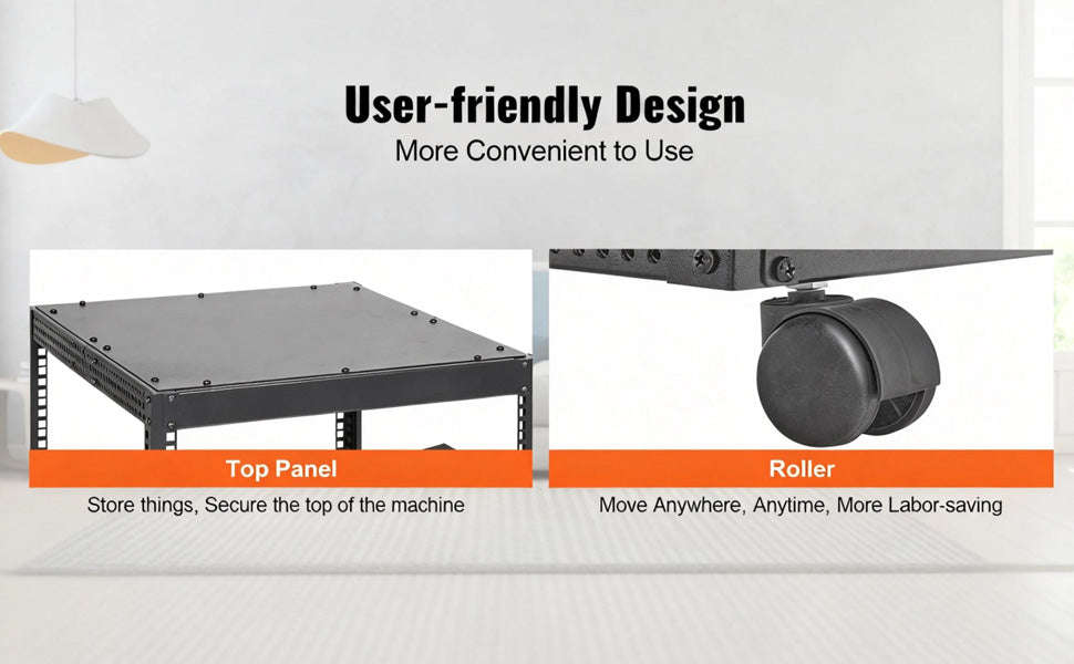 12U Open Frame Server Rack Adjustable Depth Floor or Wall Mount-12U / United States