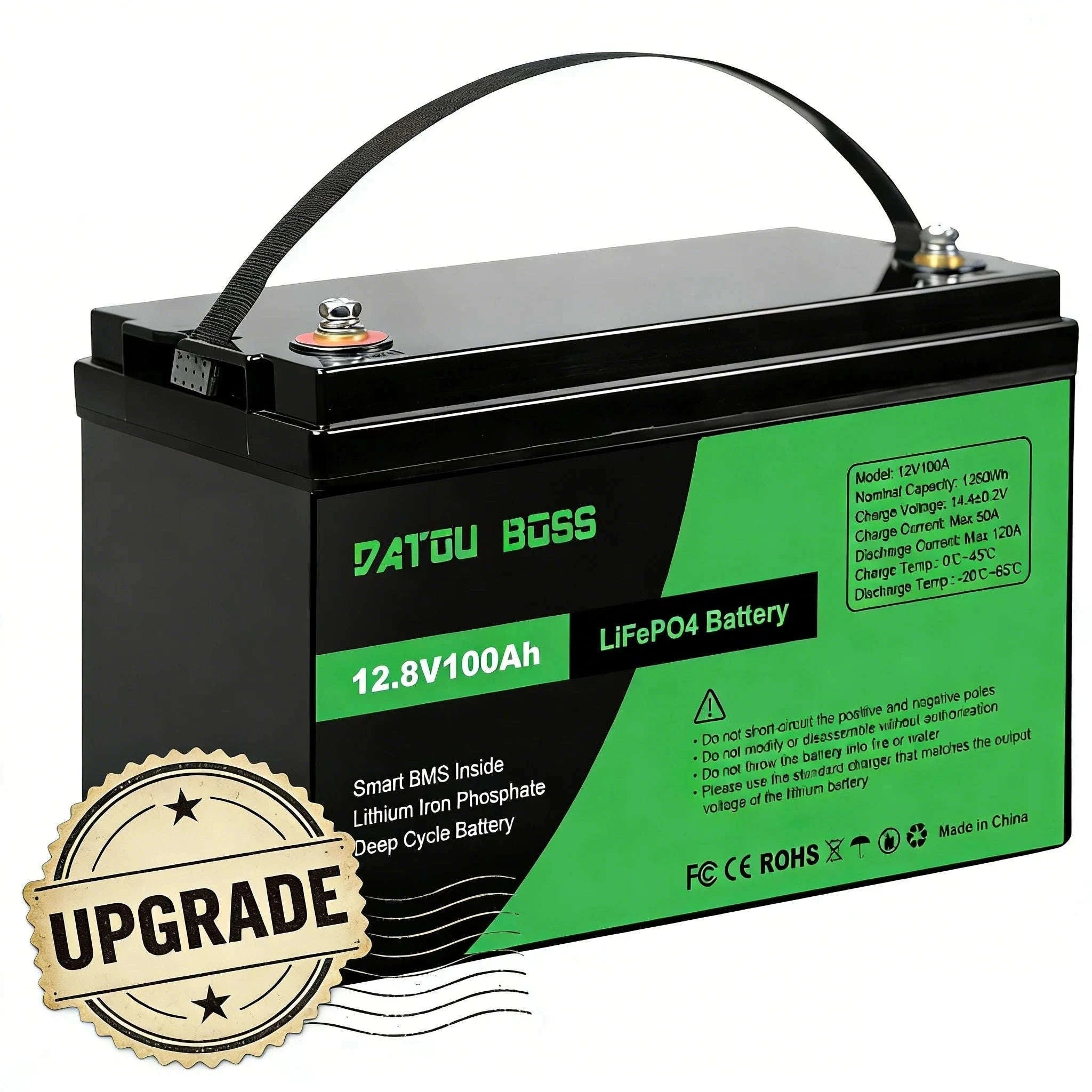 12V 100Ah Deep Cycle LiFePO4 Battery with Built-In BMS-12V100Ah / United Kingdom