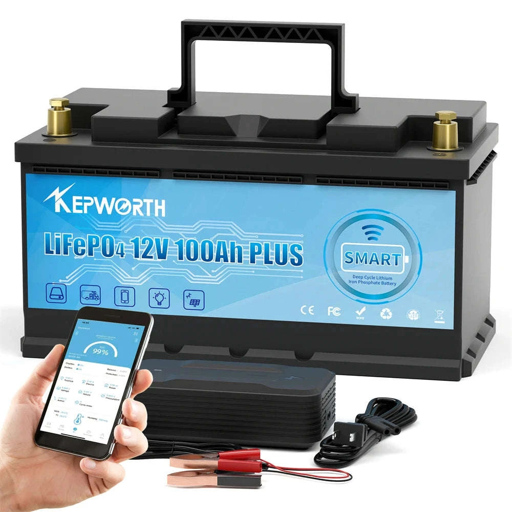 12V 100Ah LiFePO4 Battery Pack-12V 100Ah Bluetooth / United States