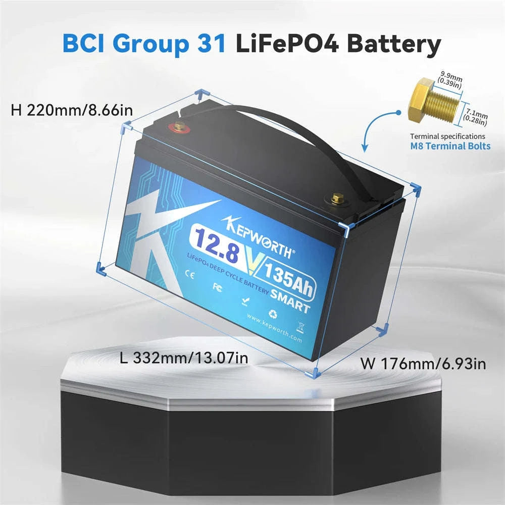 12V 135Ah LiFePO4 Battery with Bluetooth and 100A BMS-12V 135AH Bluetooth / Germany