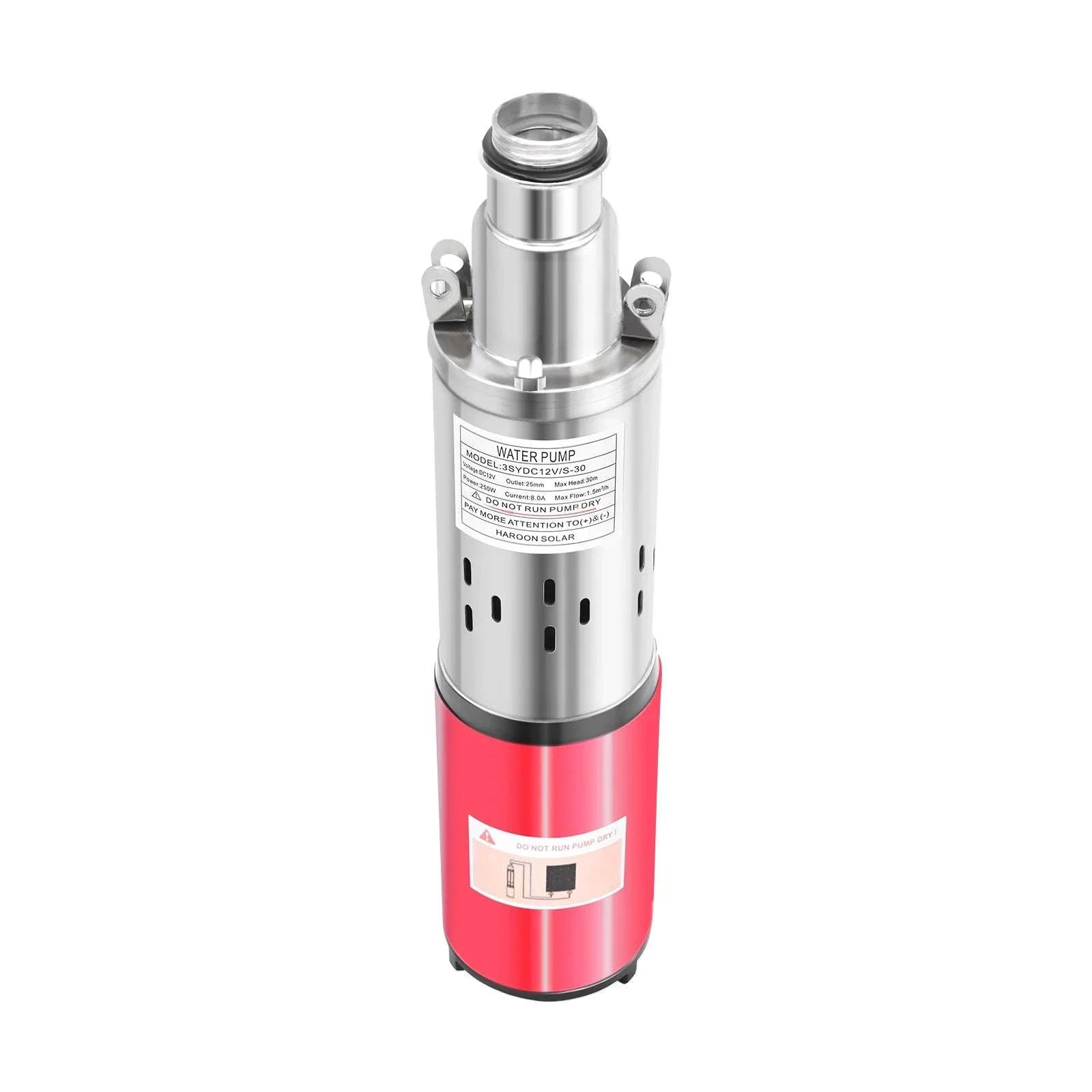 12V 180W Submersible Deep Well Pump for Irrigation 396GPH-12V / US / United States