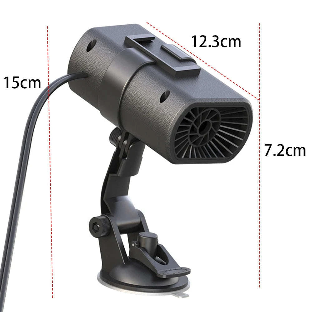 12V 200W Car Heater Demister – Rapid Windshield Defroster-A