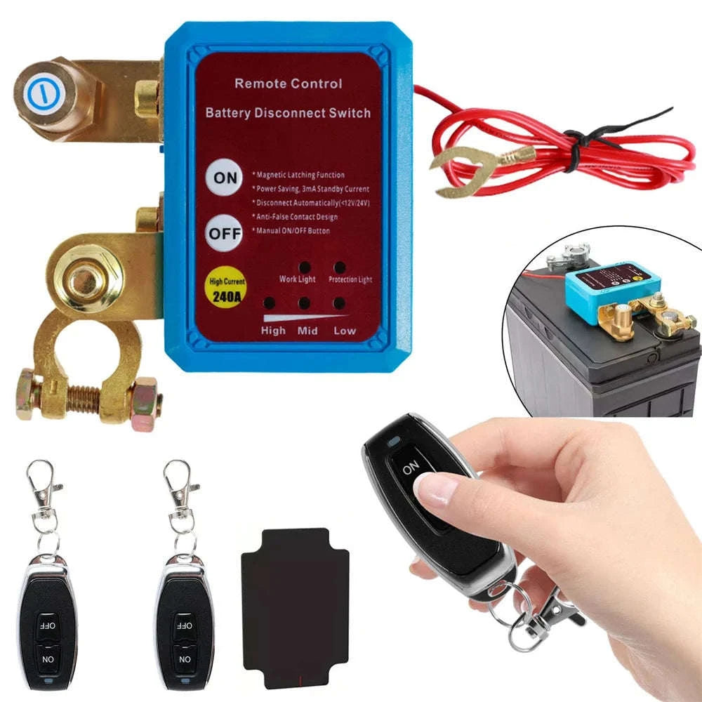 12V 240A Remote Battery Disconnect Switch for Car Truck RV-United States