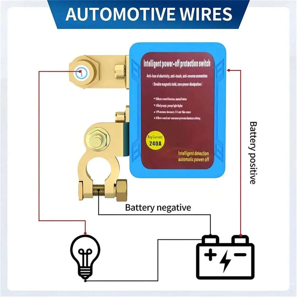 12V 240A Remote Battery Disconnect Switch for Car Truck RV-United States