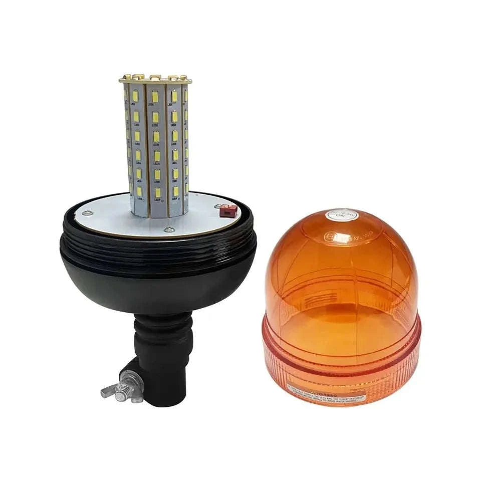 12V 24V 60 LED Amber Flexible Warning Strobe Light-YELLOW / 4300K