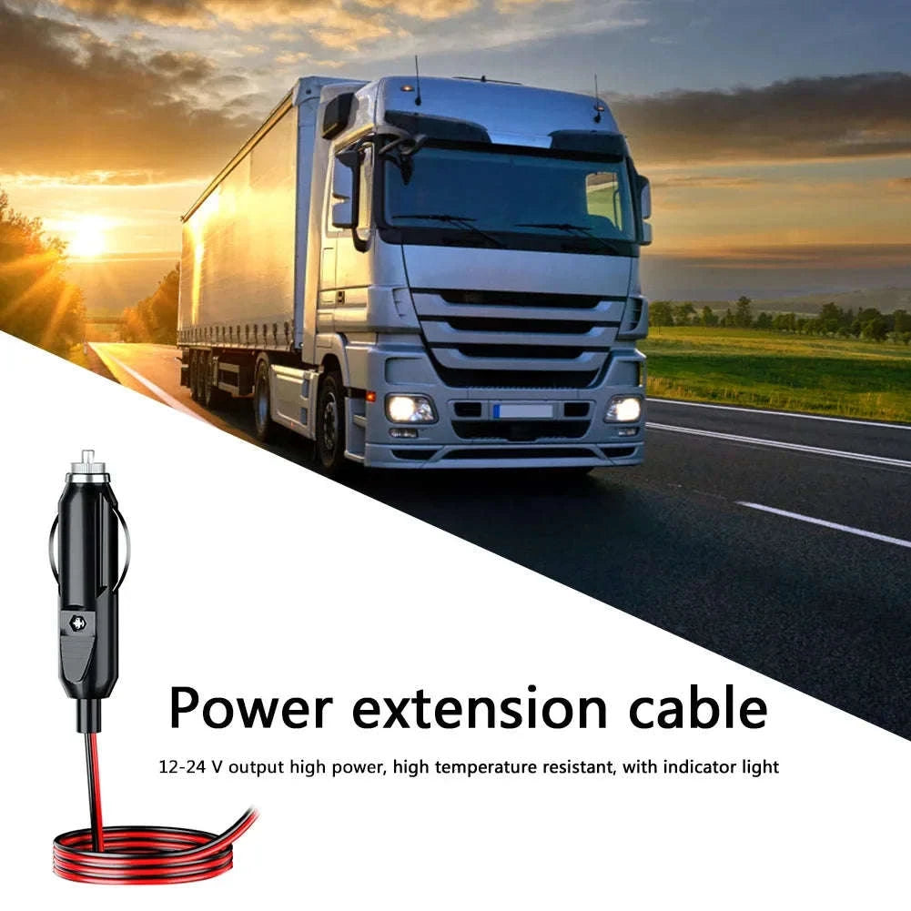 12V 24V Car Cigarette Lighter Plug with Wire, 20A Fused Connector-Germany / 0.6m