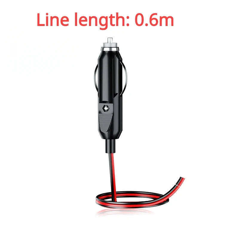 12V 24V Car Cigarette Lighter Plug with Wire, 20A Fused Connector-Germany / 0.6m