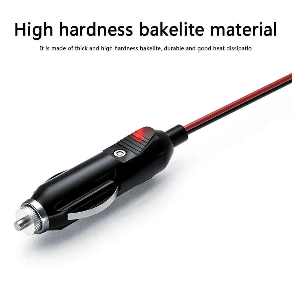 12V 24V Car Cigarette Lighter Plug with Wire, 20A Fused Connector-Germany / 0.6m