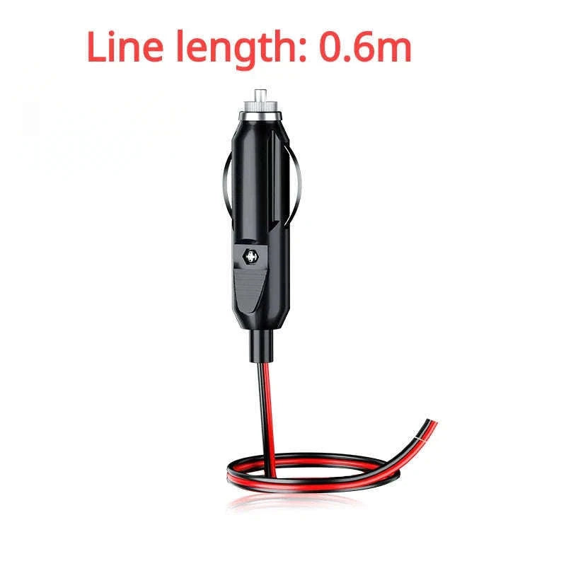 12V 24V Car Cigarette Lighter Plug with Wire, 20A Fused Connector-Germany / 0.6m
