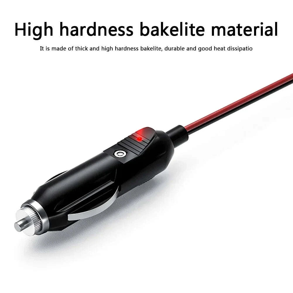12V 24V Car Cigarette Lighter Plug with Wire, 20A Fused Connector-Germany / 0.6m