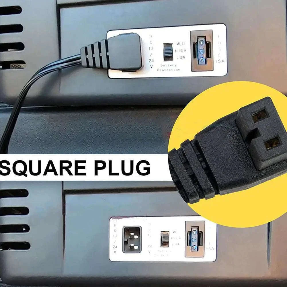 12V/24V Car Refrigerator Power Cord with 15A Fuse-2PCS