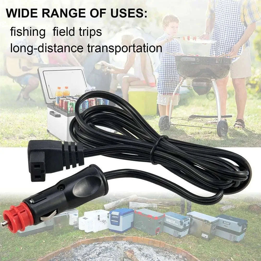 12V/24V Car Refrigerator Power Cord with 15A Fuse-2PCS