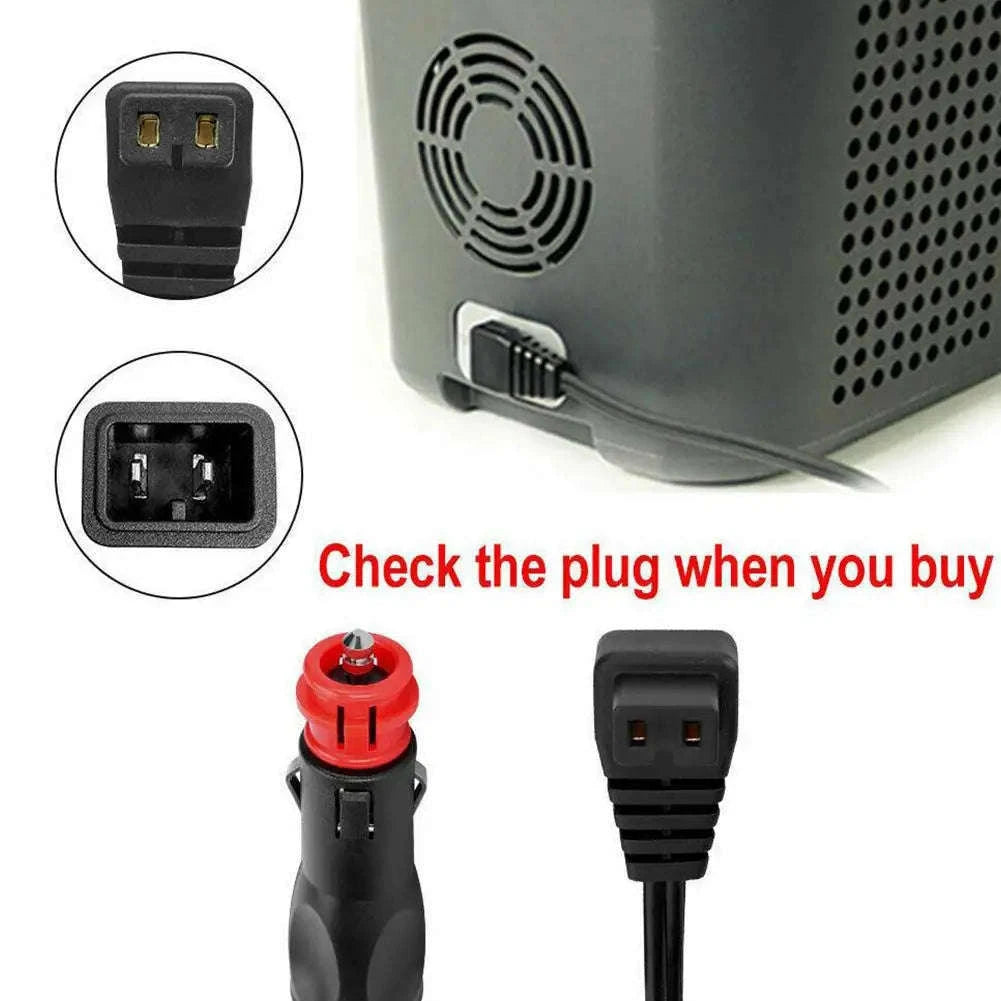 12V/24V Car Refrigerator Power Cord with 15A Fuse-2PCS