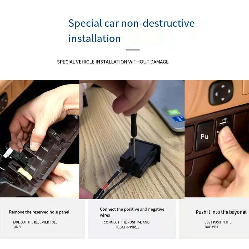 12V 24V Dual USB-C and USB-A Car Charger Socket 54W-AC / China Mainland