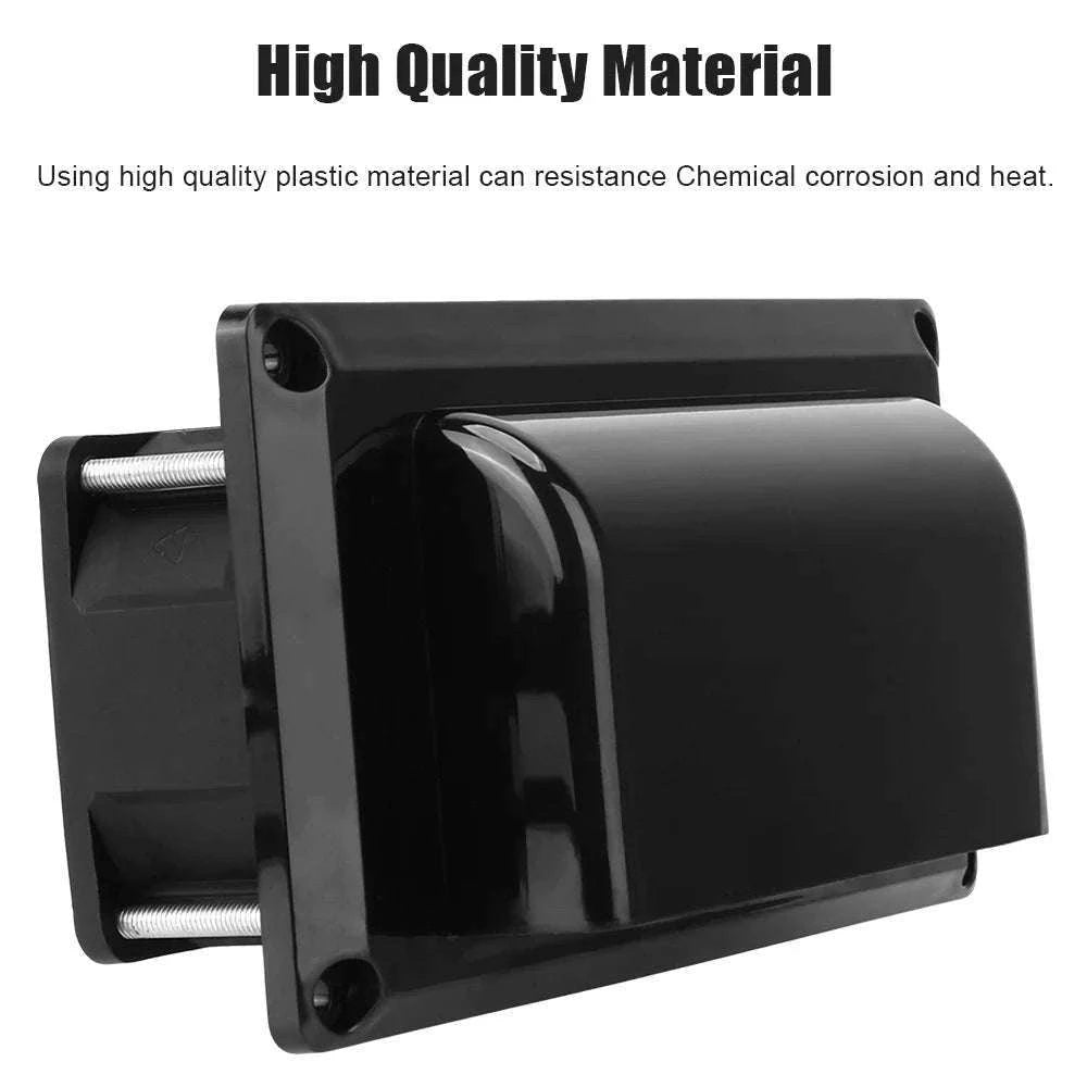 12V 25W Caravan Side Air Vent Exhaust Fan Kit-black