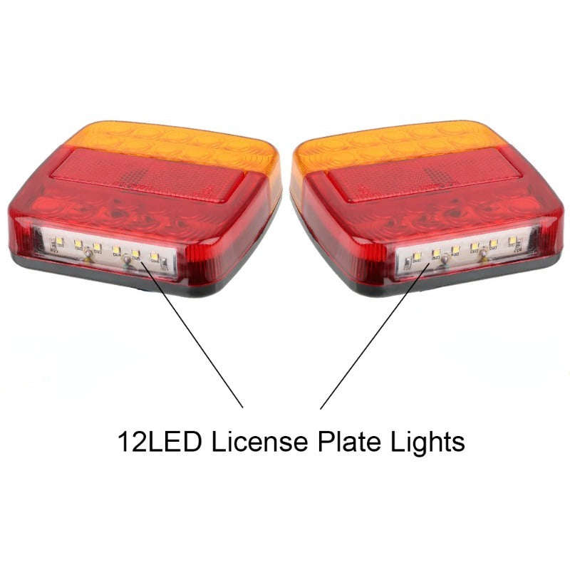 12V 26‑LED Tail Light with Number Plate Light-1pcs