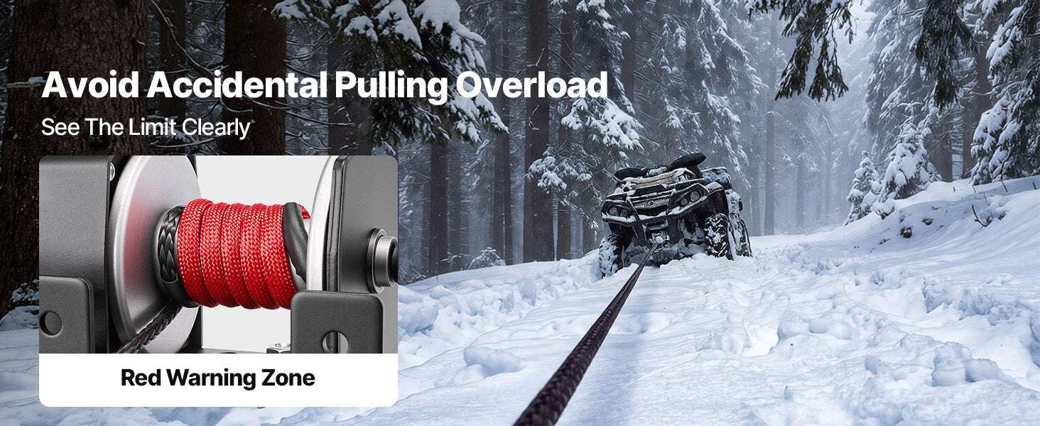 12V ATV Winch 2500–3500lbs with Synthetic Rope & Wired Remote-2500 lbs 39ft / United States