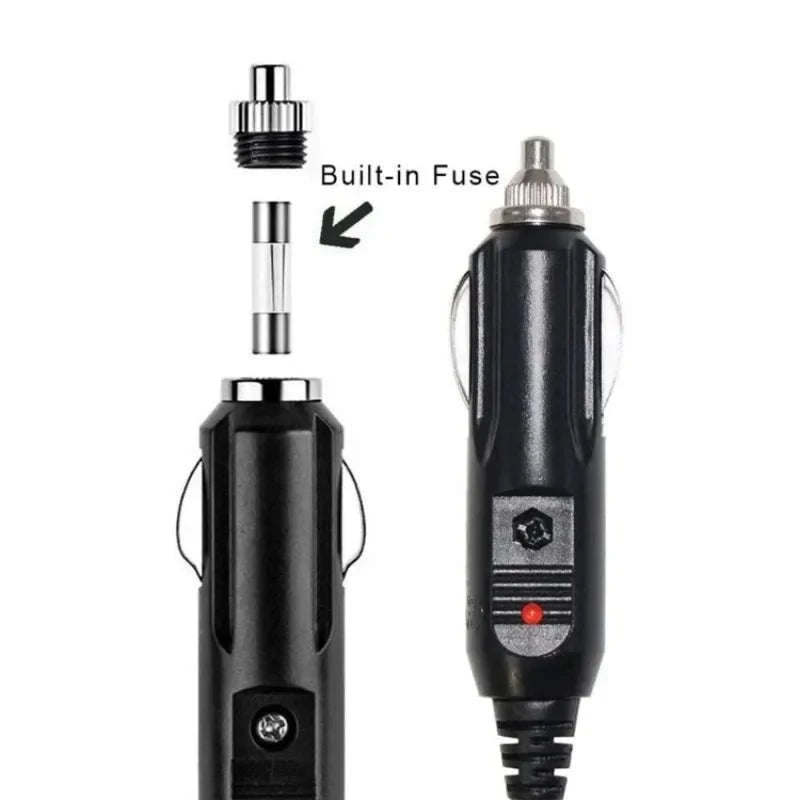 12V Car Cigarette Lighter Extension Cable with Indicator-Germany / 2M