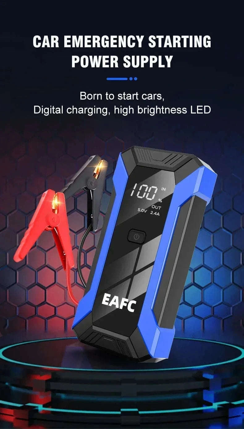 12V Car Jump Starter 1200A Booster with Power Bank and LED Light-2000A with Box / United States