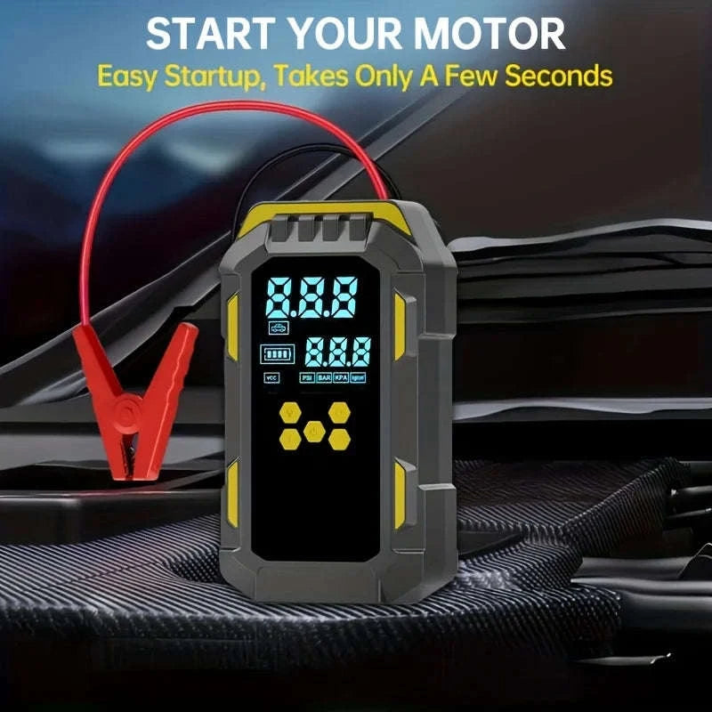 12V Car Jump Starter & Air Compressor with 150 PSI and USB Power-New red Machine / China Mainland