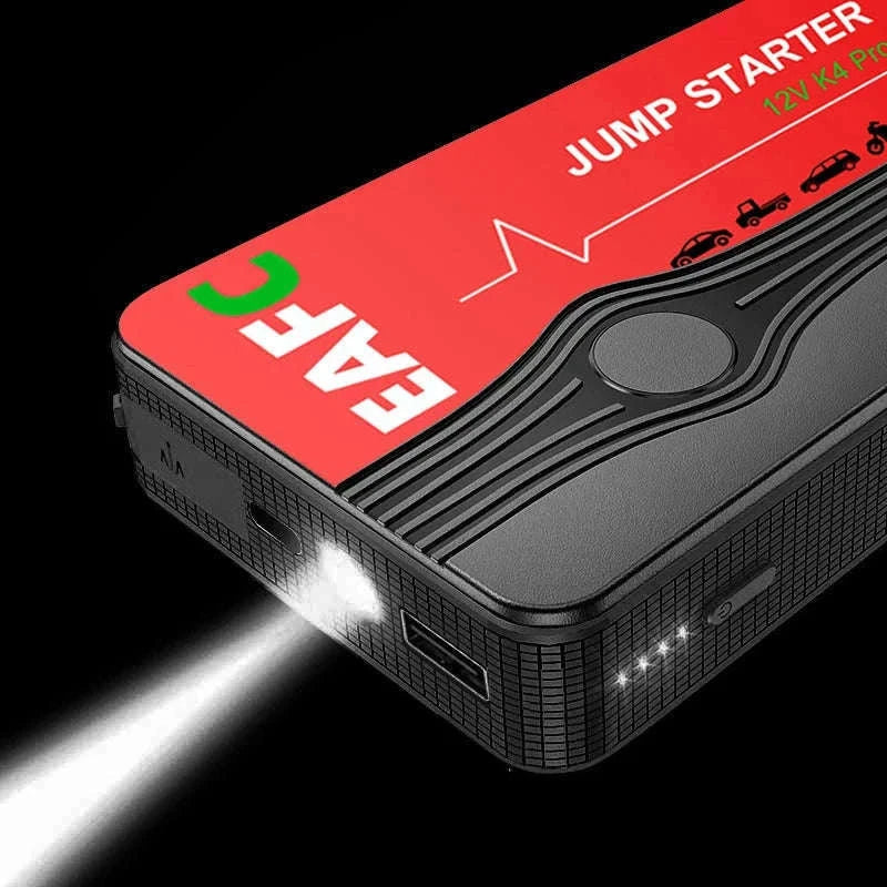 12V Car Jump Starter with USB Charging and LED Light-2000A with Box / UNITED KINGDOM