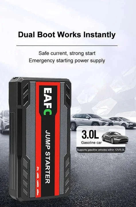 12V Car Jump Starter with USB Charging and LED Light-2000A with Box / UNITED KINGDOM