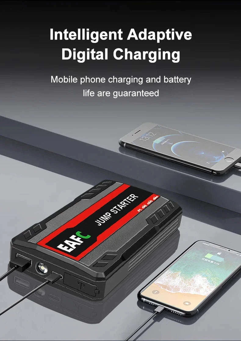 12V Car Jump Starter with USB Charging and LED Light-2000A with Box / UNITED KINGDOM