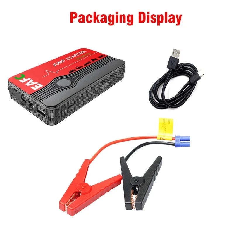 12V Car Jump Starter with USB Charging and LED Light-2000A with Box / UNITED KINGDOM