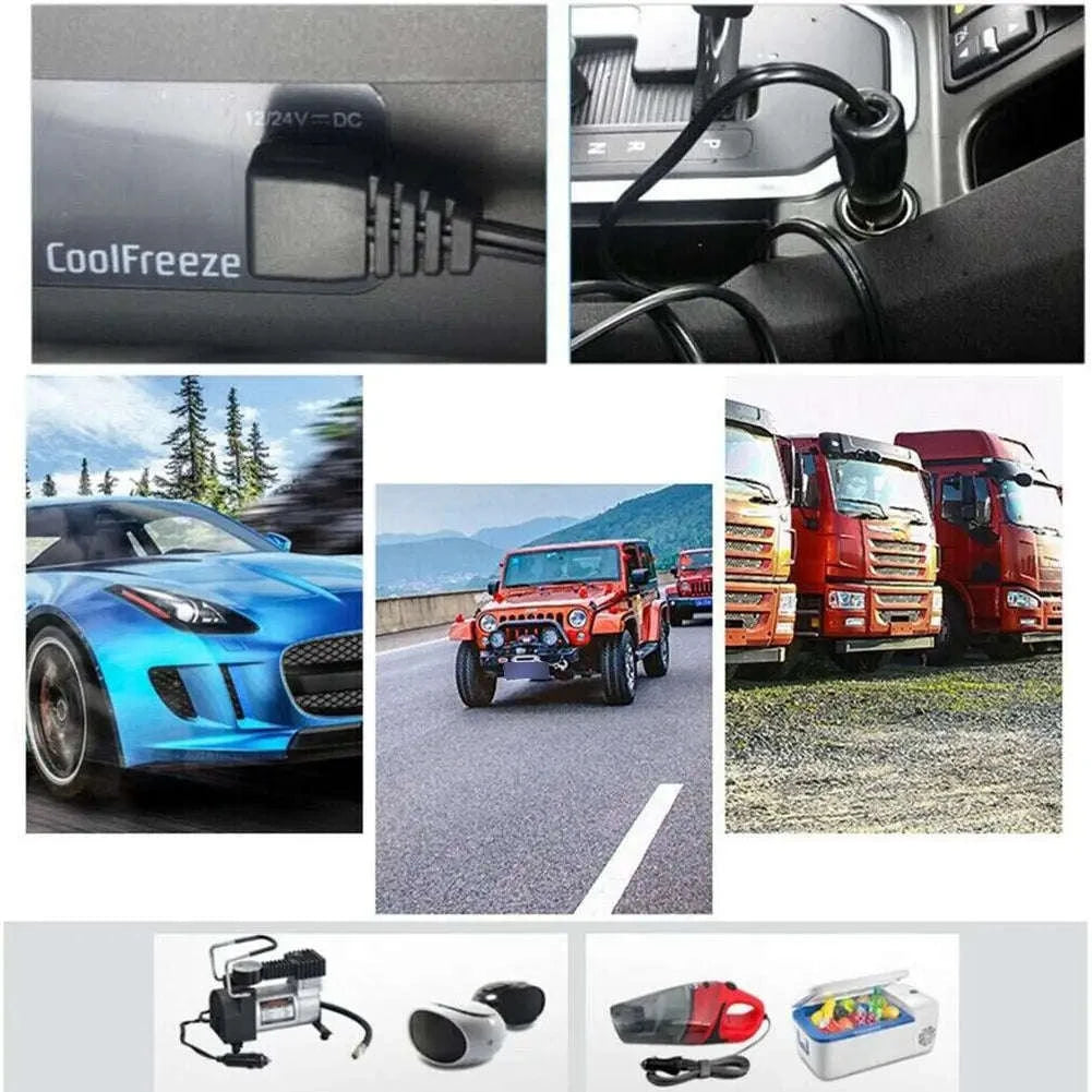 12V Car Refrigerator Power Cord Fridge Freezer Power Cord For ARB Car Cigarette Lighter Adapter Fridge Heater Extension Cable 2M-2m