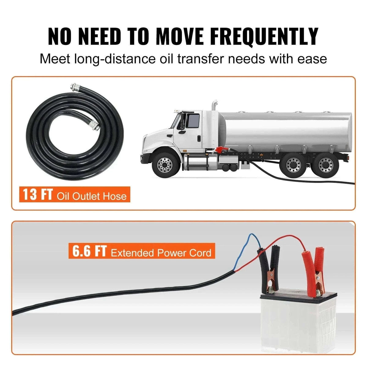 12V Diesel Fuel Transfer Pump Kit 10 GPM with Auto Shut-Off Nozzle-EU 10GPM 12V 1-4HP / spain