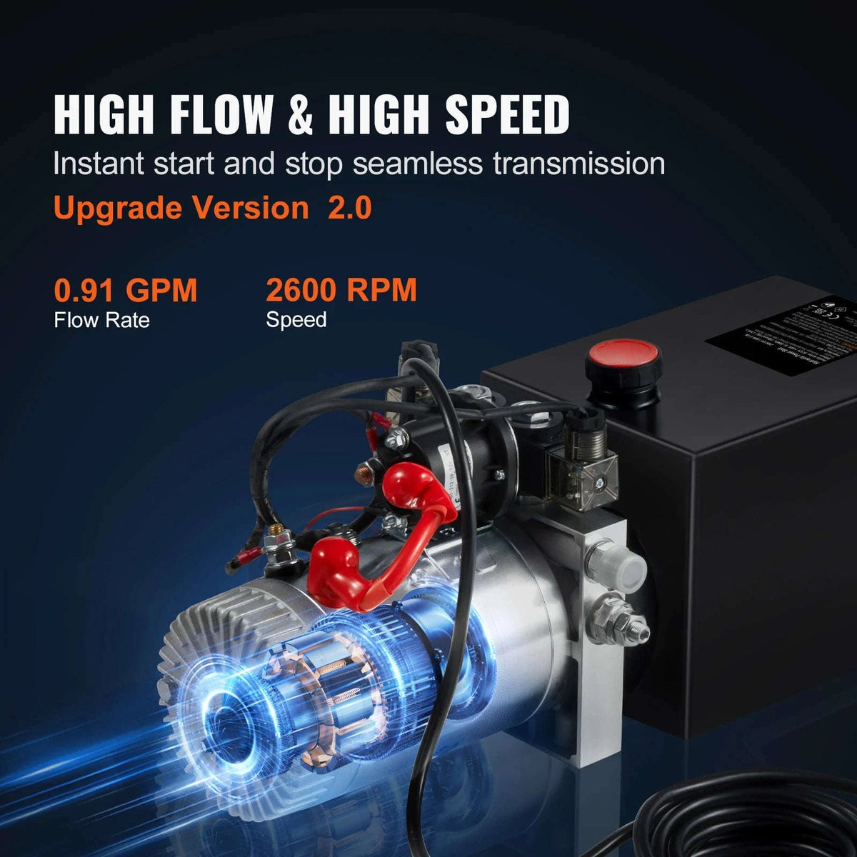 12V Double Acting Hydraulic Pump Power Unit 6 Quart-8 quart / Germany