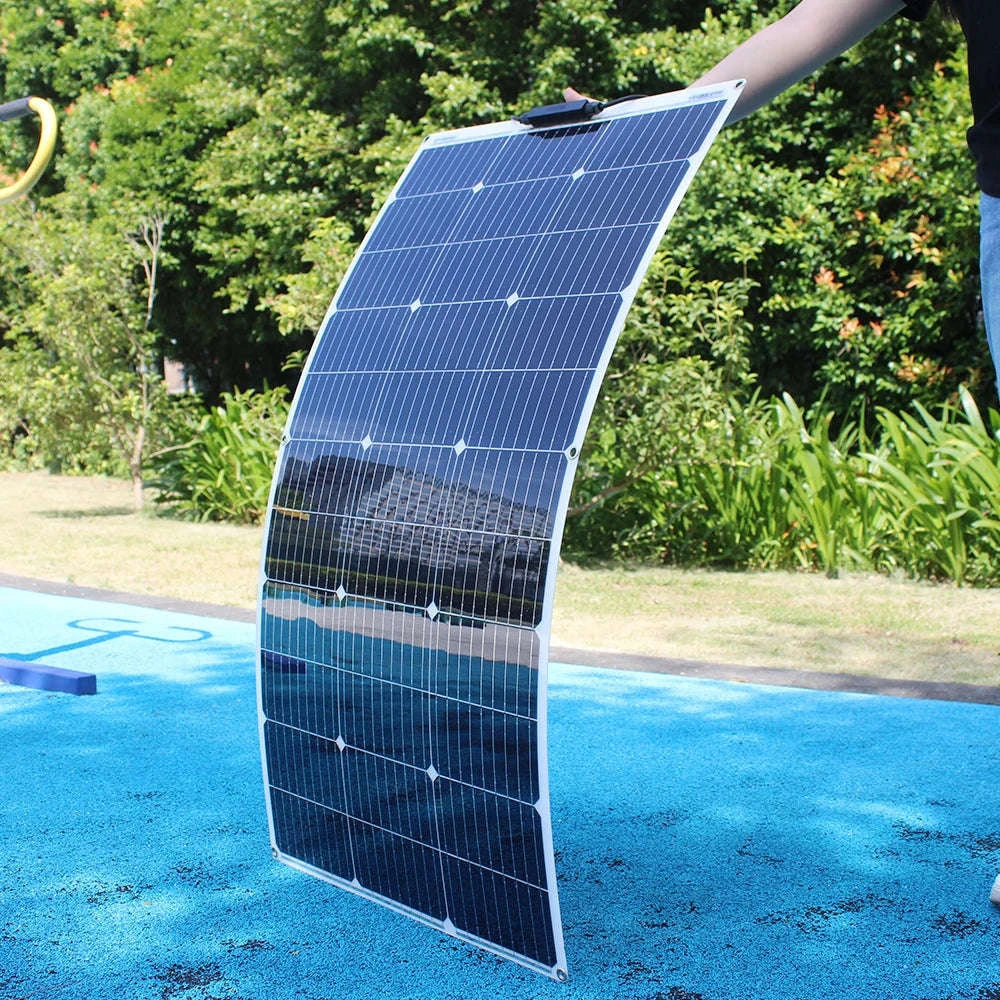 12V Flexible Solar Panel 600W 100W 200W 300W 400W 500W Bendable Waterproof Monocrystalline Best Solar Panel China for RV Boat-400w Solar Panel / spain