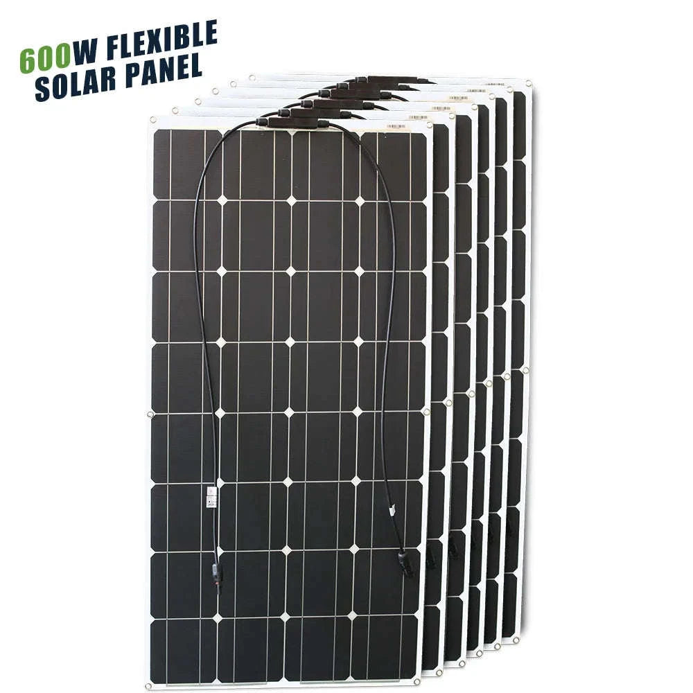 12V Flexible Solar Panel 600W 100W 200W 300W 400W 500W Bendable Waterproof Monocrystalline Best Solar Panel China for RV Boat-400w Solar Panel / spain