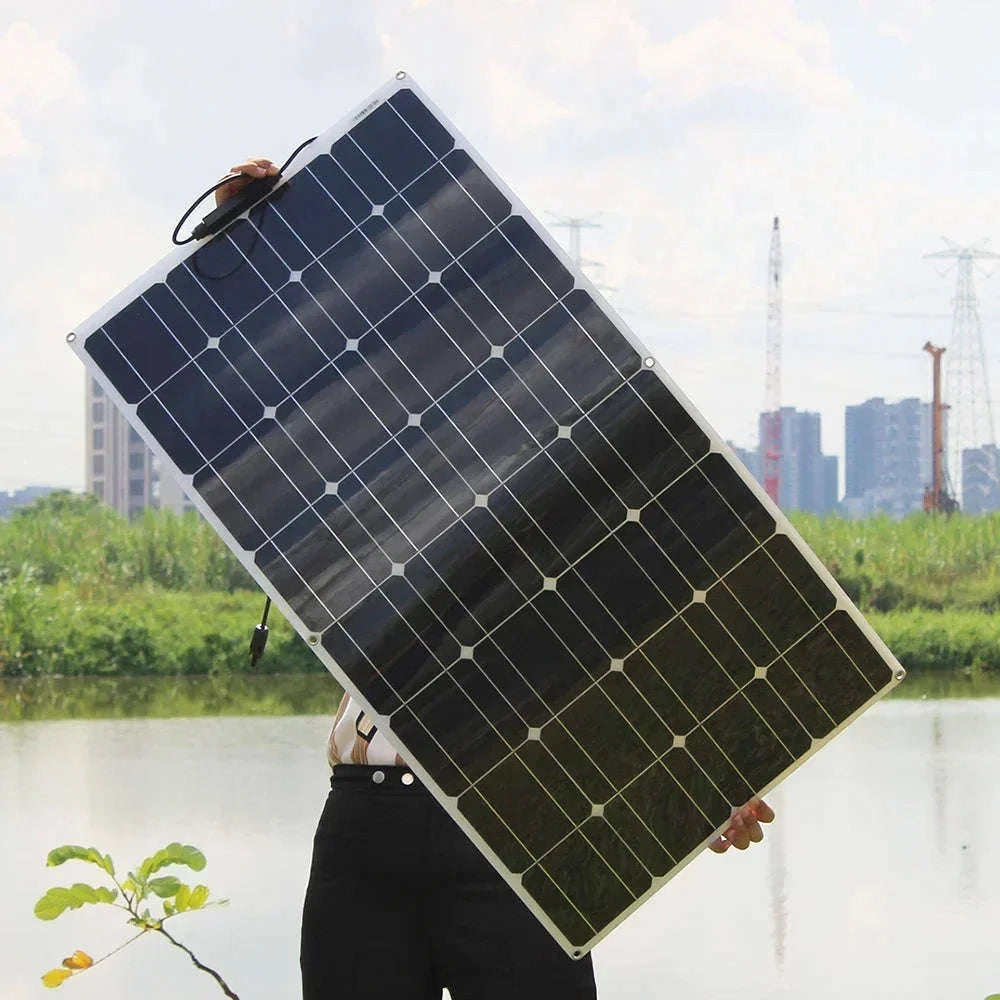 12V Flexible Solar Panel 600W 100W 200W 300W 400W 500W Bendable Waterproof Monocrystalline Best Solar Panel China for RV Boat-400w Solar Panel / spain