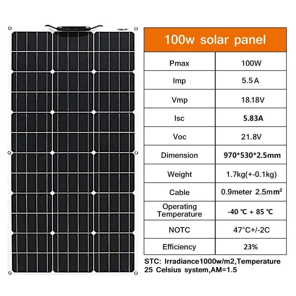 12V Flexible Waterproof Monocrystalline Solar Panel-400w Solar Panel / spain
