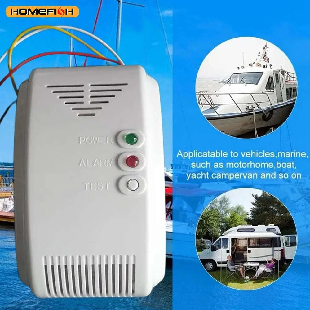12V Gas Detector Alarm for Campers, Boats and Vehicles-Default Title