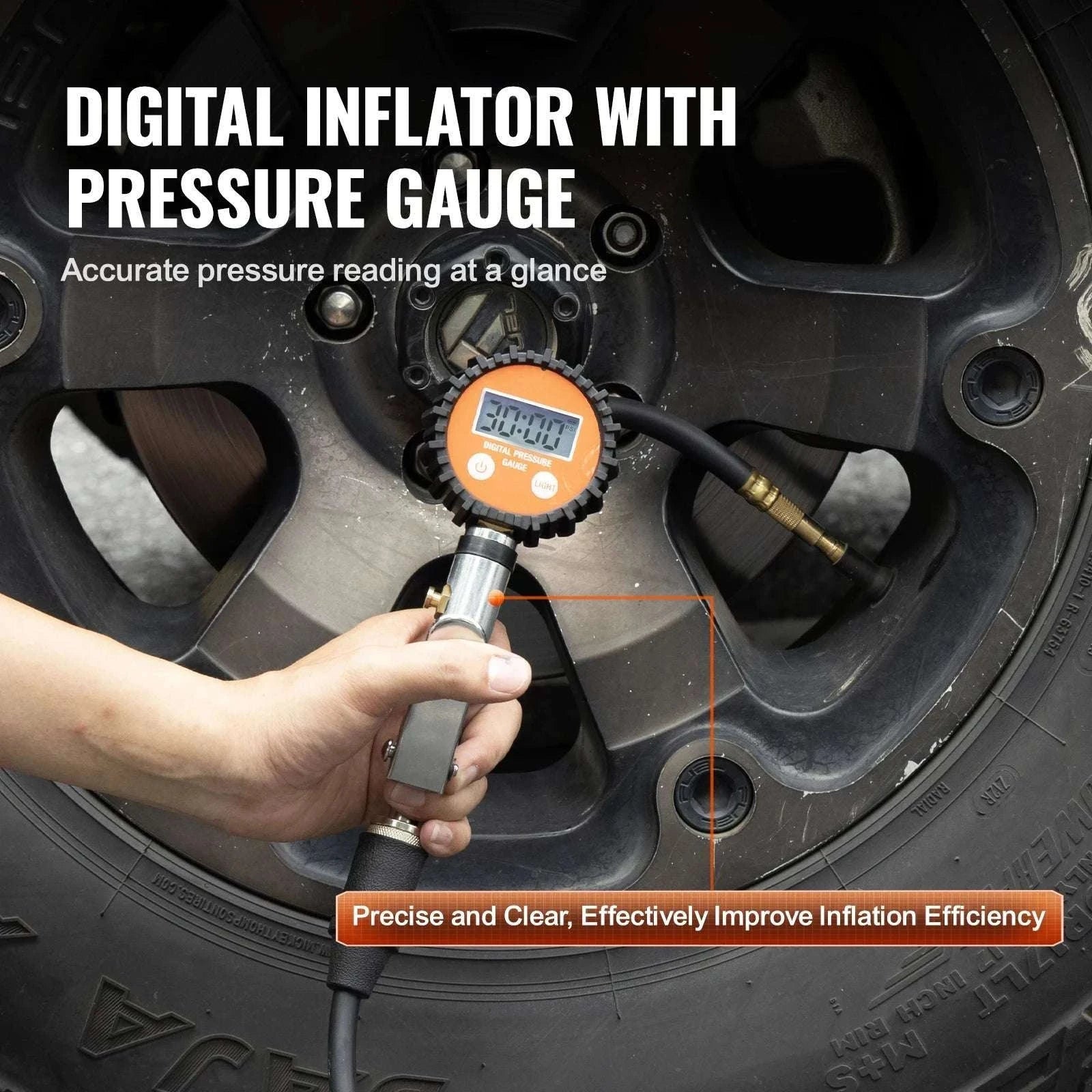 12V Heavy Duty Air Compressor 150 PSI Tire Inflator with 6L Tank-6L Tank / CZECH REPUBLIC
