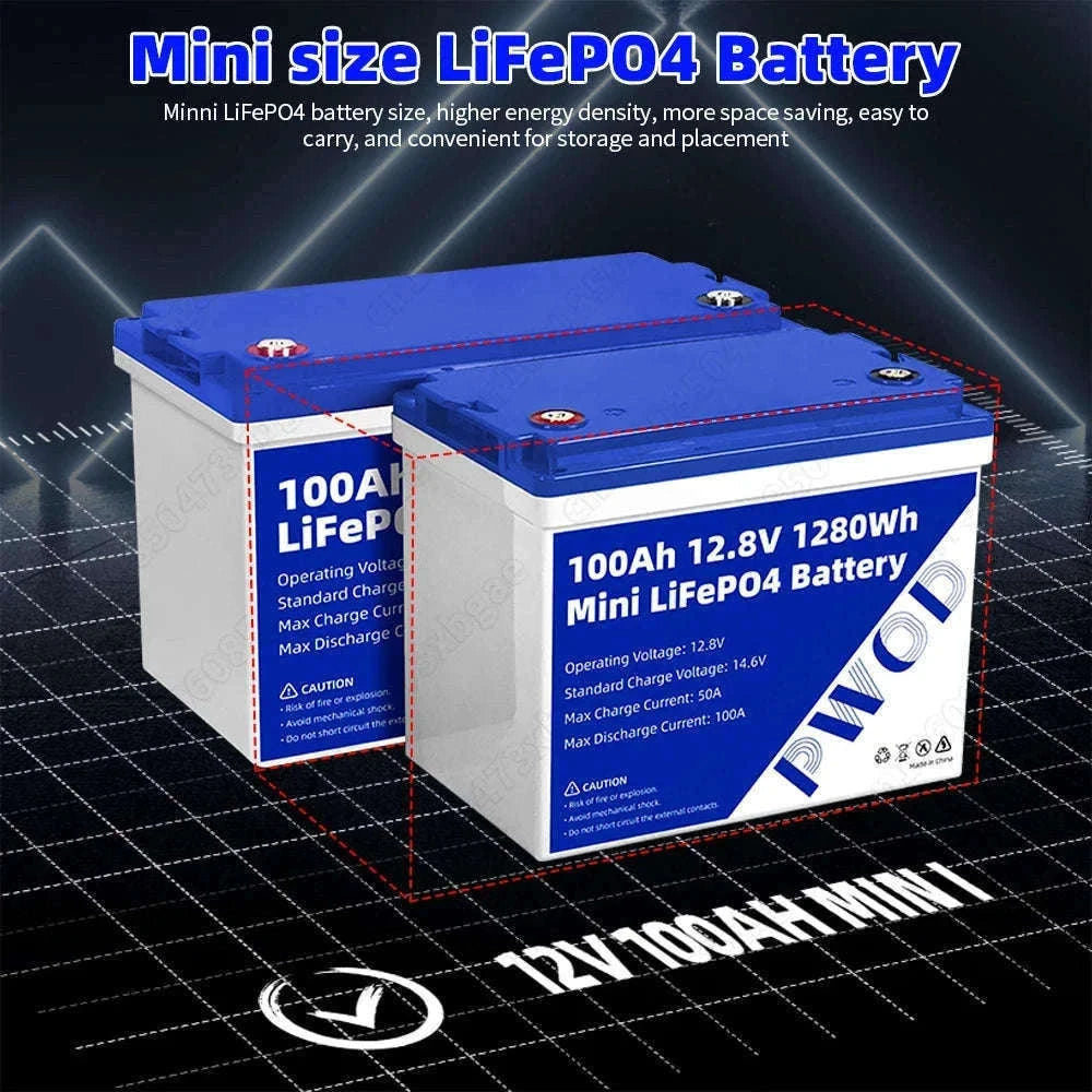 12V LiFePO4 Battery 100Ah 320Ah 360Ah for RV Marine Solar Storage-12v 360ah-1pcs / Poland